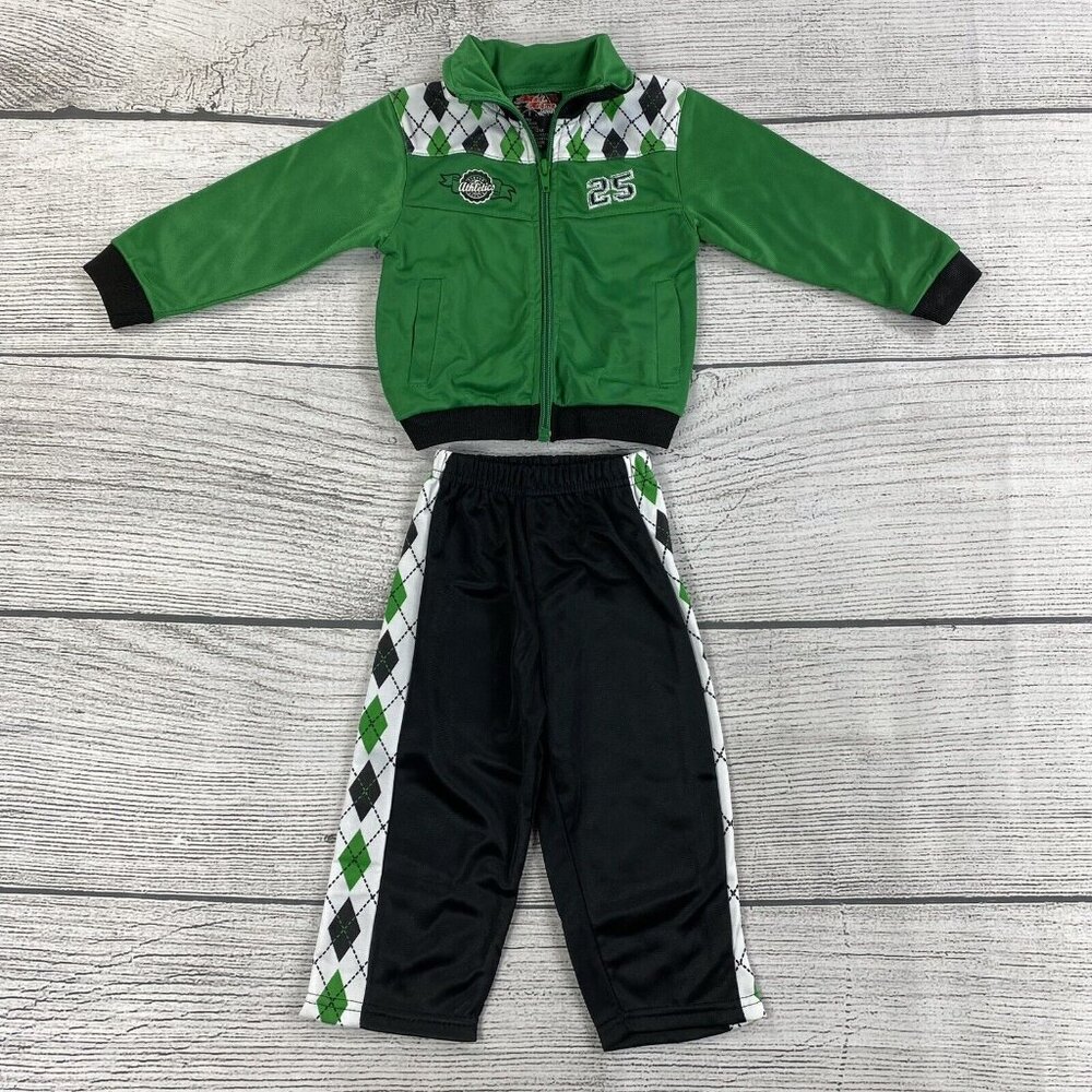 Mad Game 2 Piece Track Suit Toddler Size 12 Months Activewear Top & Bottom Kids